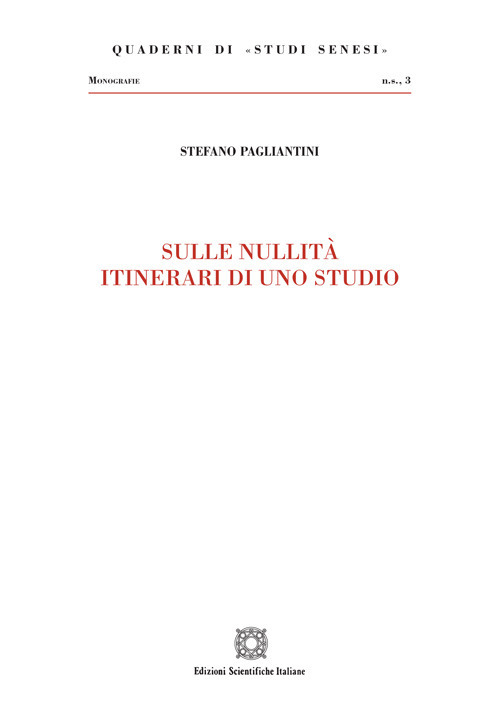Sulle nullit&agrave; itinerari di uno studio