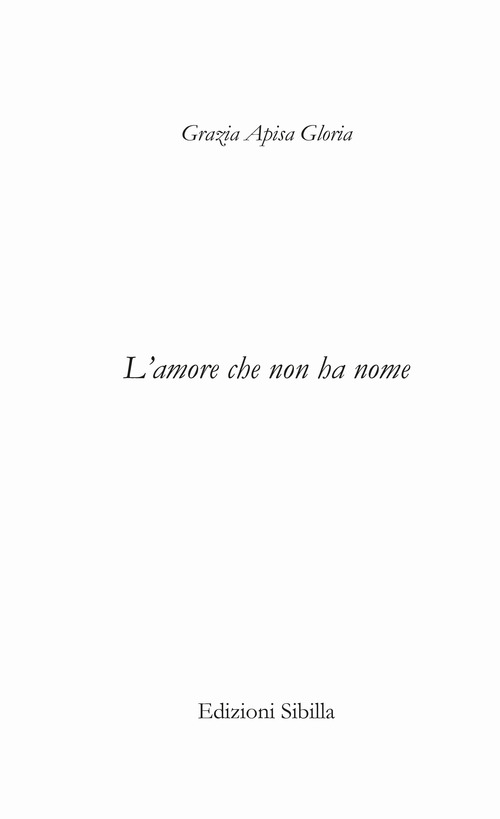 L'amore che non ha nome