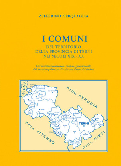I Comuni del territorio della provincia di Terni nei secoli XIX-XX. Circoscrizioni territoriali, compiti, governi locali, dal &laquo;maire&raquo; napoleonico alla elezione diretta del sindaco