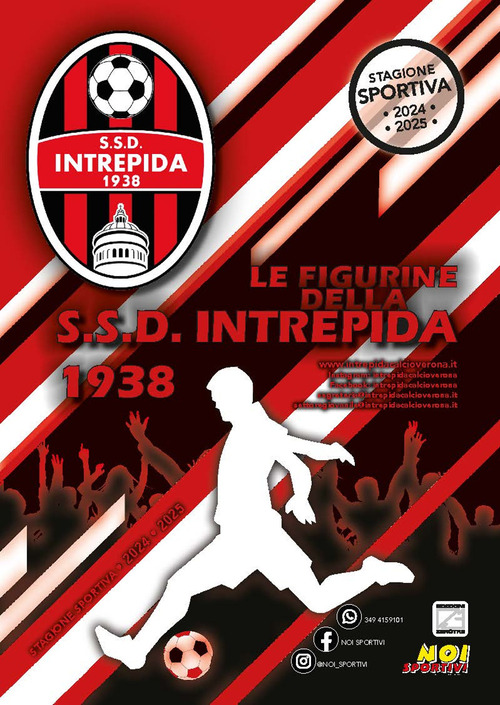 S.S.D. Intrepida 1938. Album con figurine stampate direttamente sulle pagine