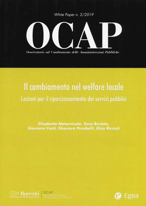 OCAP. Osservatorio sul cambiamento delle amministrazioni pubbliche