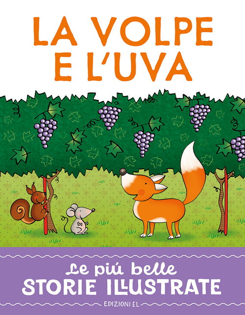 La volpe e l'uva. Stampatello maiuscolo