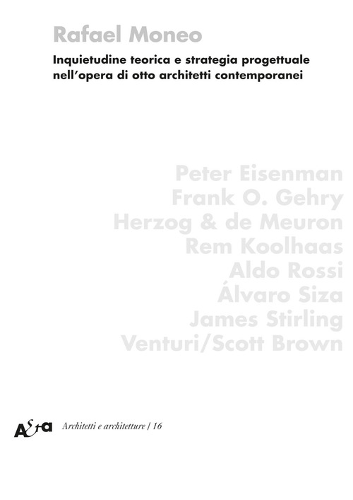 Inquietudine teorica e strategia progettuale nell'opera di otto architetti contemporanei