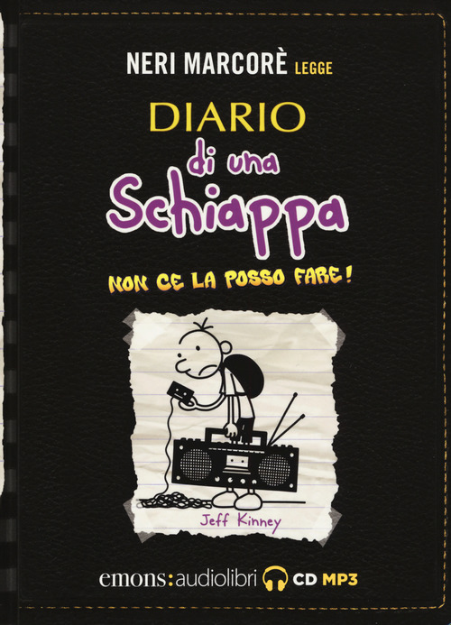 Diario di una schiappa. Non ce la posso fare! Letto da Neri Marcor&egrave; letto da Neri Marcor&egrave;. Audiolibro. CD Audio formato MP3