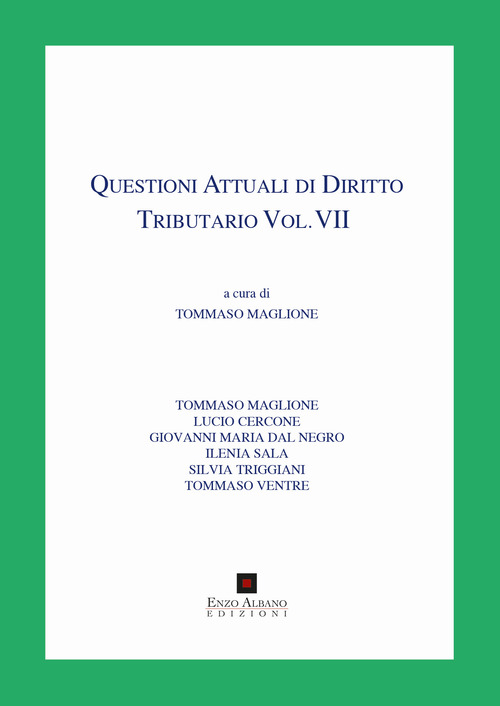 Questioni attuali di diritto tributario