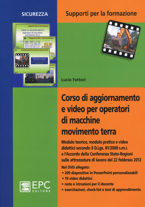 Corso di aggiornamento e video per operatori di macchine movimento terra