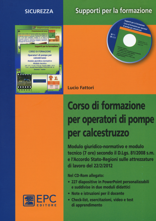 Corso di formazione per operatori di pompe per calcestruzzo