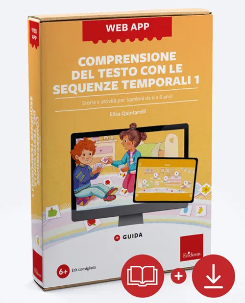 Comprensione del testo con sequenze temporali. Storie e attivit&agrave; per bambini da 6 a 8 anni. Web app