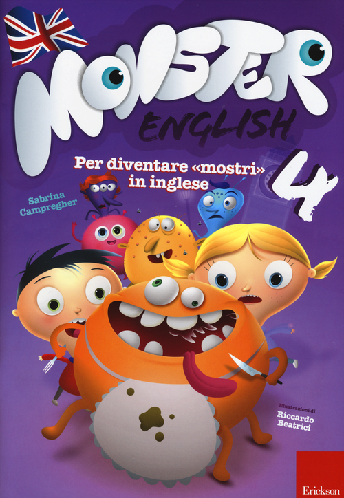 Monster english. Per diventare «mostri» in inglese. Con adesivi