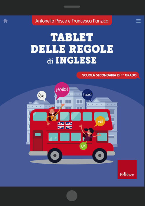 Tablet delle regole di inglese. Scuola secondaria di 1&ordm; grado