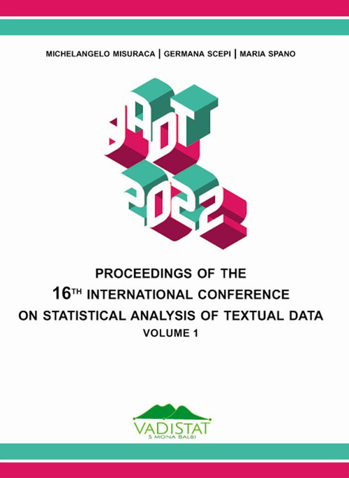 Proceedings of the 16th International Conference on statistical analysis of textual data