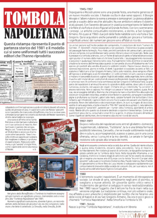 Tombola napoletana. Ristampa edizione originale 1981. Storia e gioco della tombola napoletana 1981