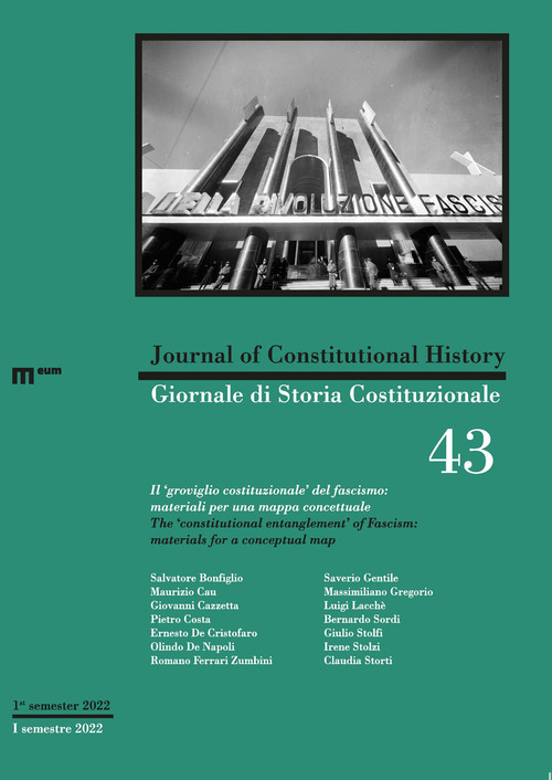 Giornale di storia Costituzionale-Journal of Constitutional history