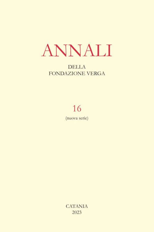 Annali della Fondazione Verga