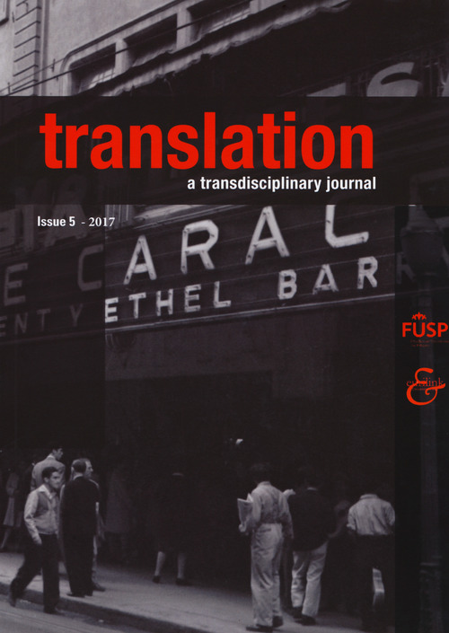 Translation. A transdisciplinary journal