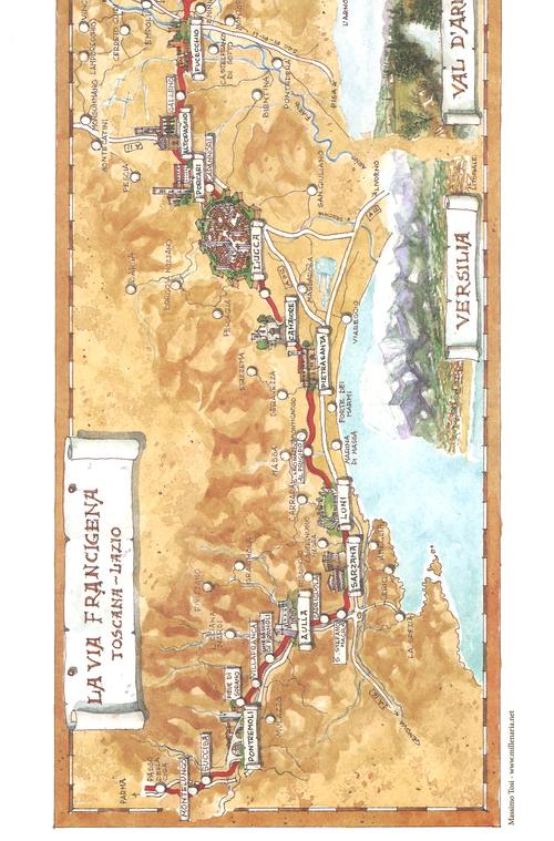 La via Francigena Toscana-Lazio. Ediz. italiana e inglese