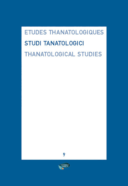 Studi tanatologici. Ediz. italiana, inglese e francese