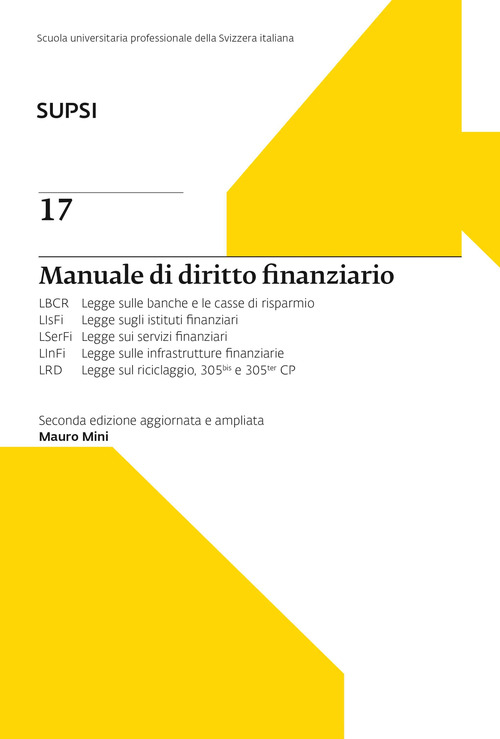 Manuale di diritto finanziario. SUPSI