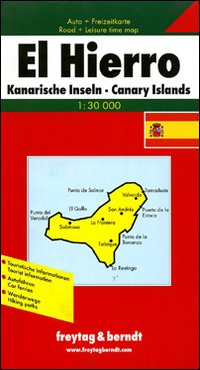 El Hierro: Isole Canarie 1:30.000. Carta stradale e turistica