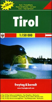 Tirolo 1:150.000. Carta stradale e turistica