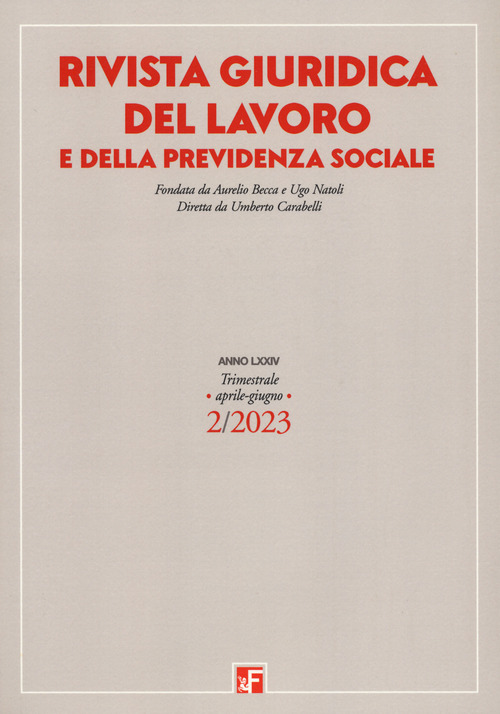 Rivista giuridica del lavoro e della previdenza sociale