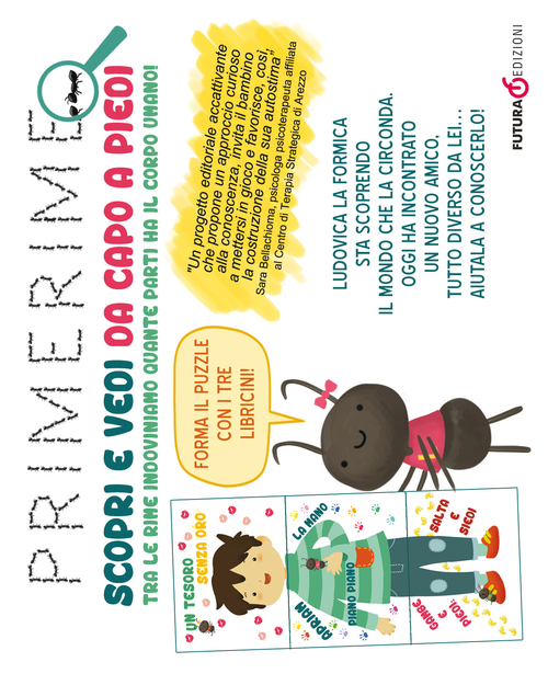 Primerime. Scopri e vedi da capo a piedi. Tra le rime indoviniamo quante parti ha il corpo umano!