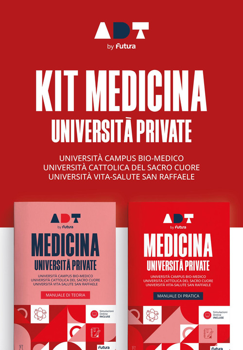 Accademia dei test. Medicina università private. Kit di preparazione