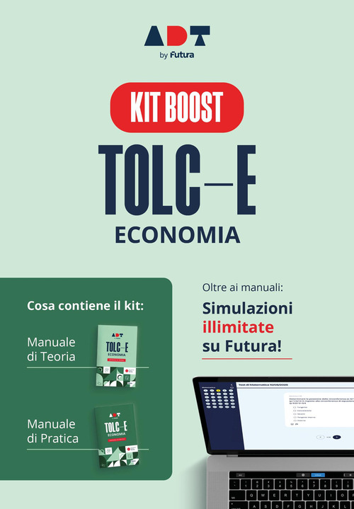 Accademia dei test. TOLC-E. Economia. Kit boost