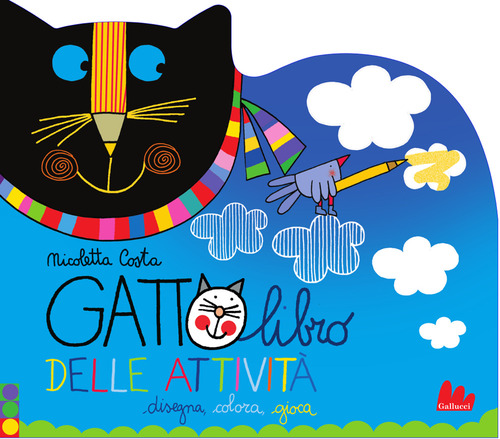 Gattolibro delle attività. Disegna colora gioca