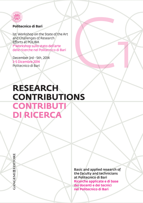 Contributi di ricerca. Ediz. italiana e inglese