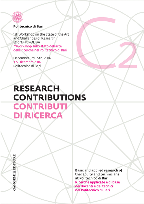 Contributi di ricerca. Ediz. italiana e inglese