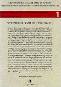 Sintesi delle Dissertazioni (1990-1992) del Dipartimento di progettazione architettonica e urbana, Universit&agrave; di Roma &laquo;La Sapienza&raquo;