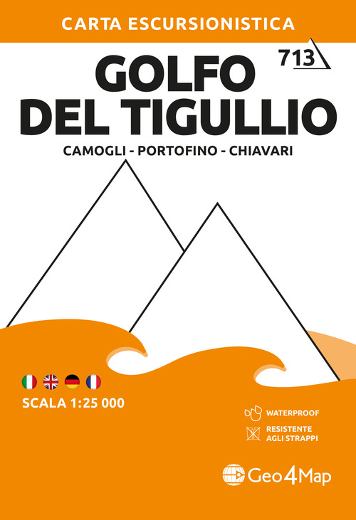 713 Golfo del Tigullio. Camogli-Portofino-Chiavari. Carta escursionistica 1:25.000