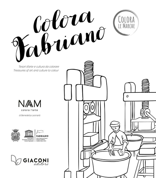 Colora Fabriano. Tesori d'arte e cultura da colorare. Ediz. italiana e inglese