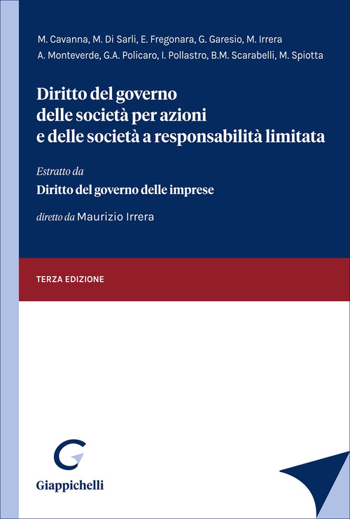 Diritto del governo delle societ&agrave; per azioni e delle societ&agrave; a responsabilit&agrave; limitata