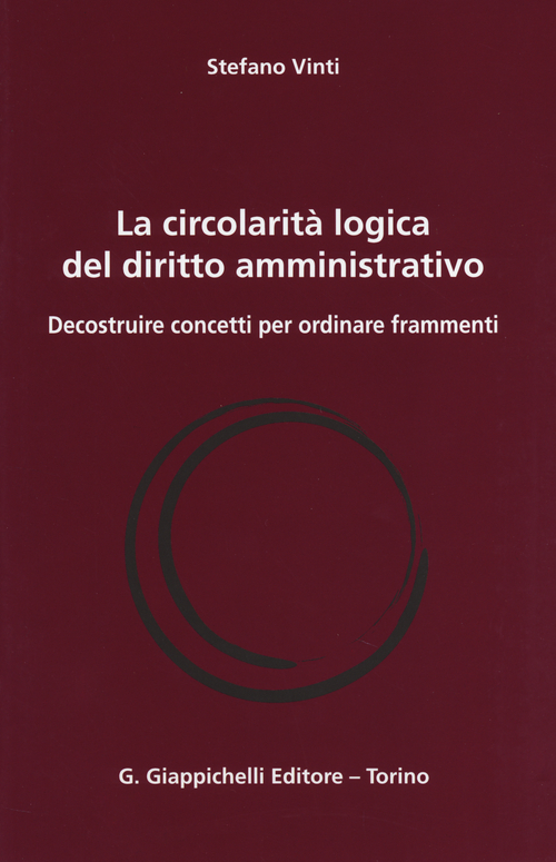 La circolarit&agrave; logica del diritto amministrativo. Decostruire concetti per ordinare frammenti