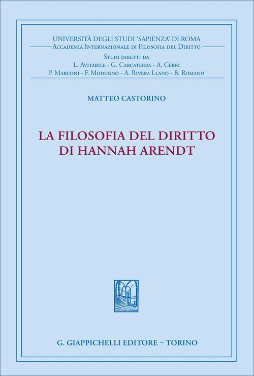 La filosofia del diritto di Hannah Arendt