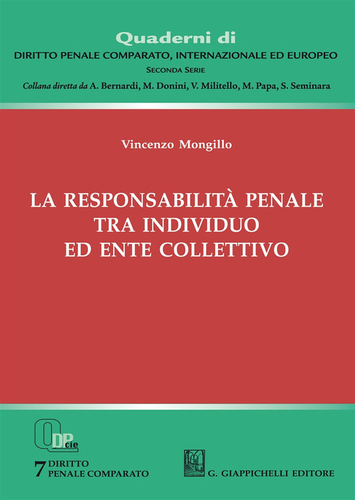 La responsabilit&agrave; penale tra individuo ed ente collettivo