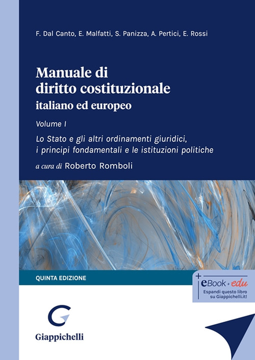 Manuale di diritto costituzionale italiano ed europeo