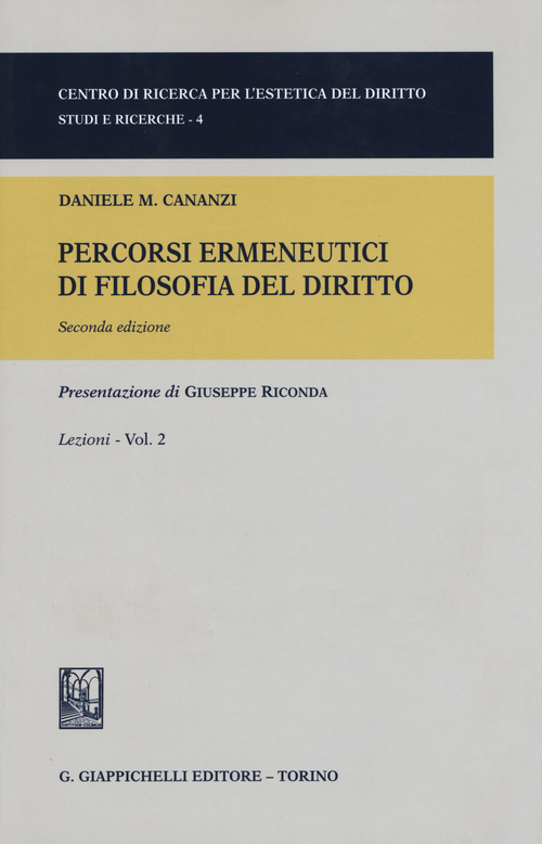 Percorsi ermeneutici di filosofia del diritto