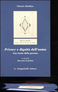 Privacy e dignit&agrave; dell'uomo. Una teoria della persona