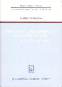 Sulle definizioni legislative nel diritto privato. Fra codice e nuove leggi civili