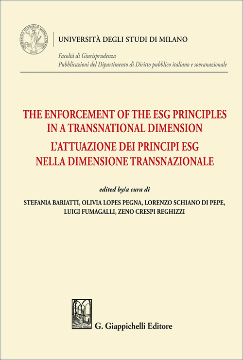 The enforcement of the ESG principles in a transnational dimension