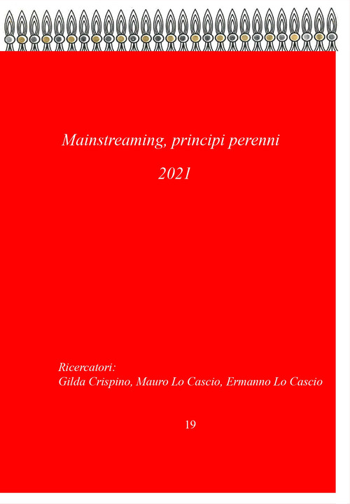 Collana Sorsi, verso le Scienze responsabili. Volume: Mainstreaming, principi perenni. Ediz. italiana e inglese