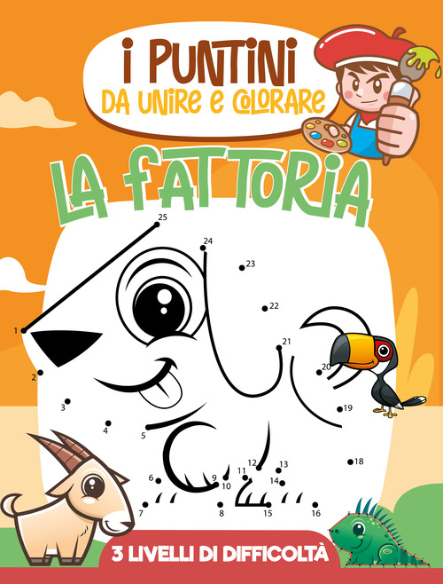 I puntini da unire e colorare - la fattoria