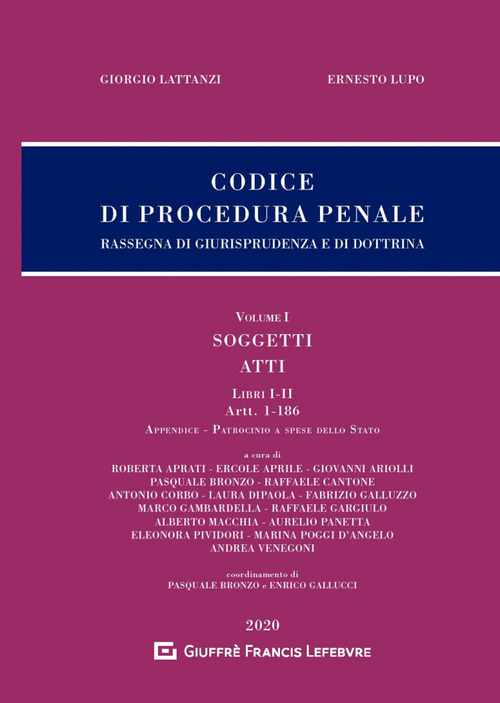 Codice di procedura penale. Rassegna di giurisprudenza e di dottrina