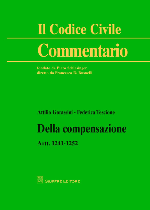 Della compensazione. Artt. 1241-1252
