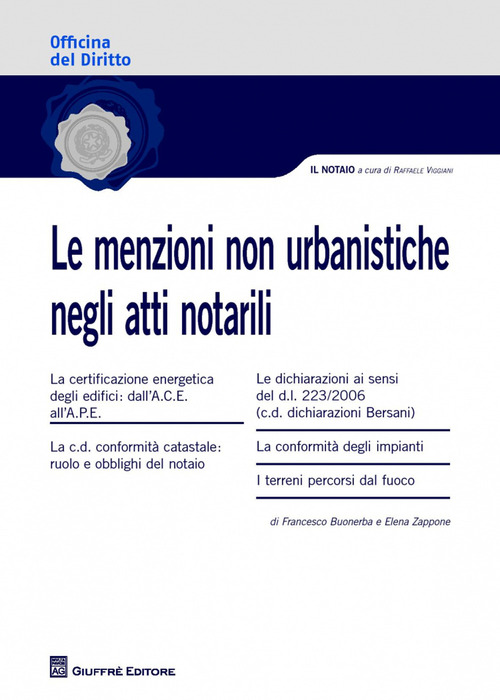 Le menzioni non urbanistiche negli atti notarili