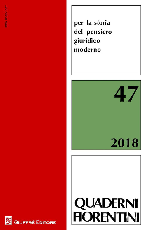 Quaderni fiorentini per la storia del pensiero giuridico moderno