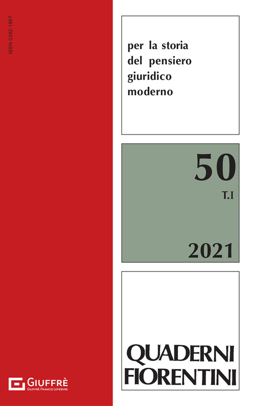 Quaderni fiorentini. Per la storia del pensiero giuridico moderno